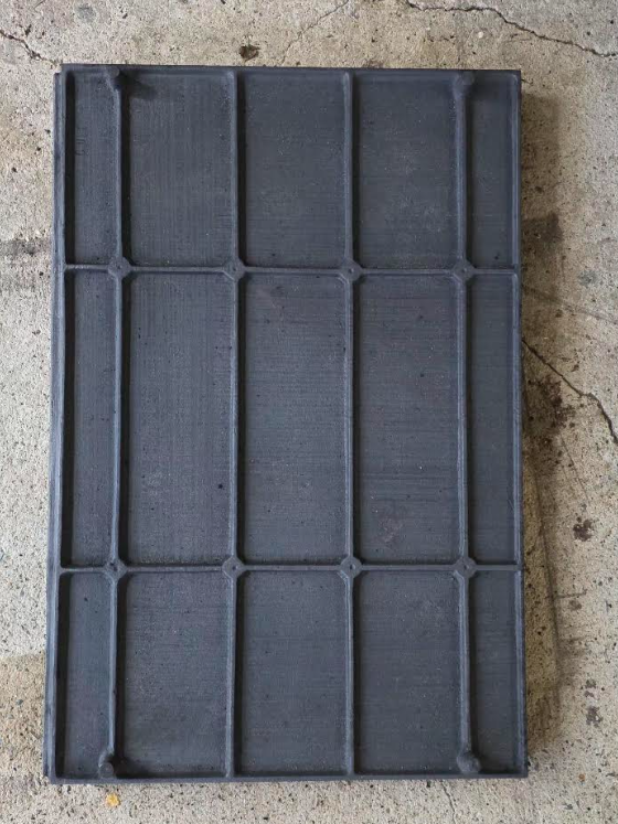 Plaque fonte — nettoyage en profondeur — après