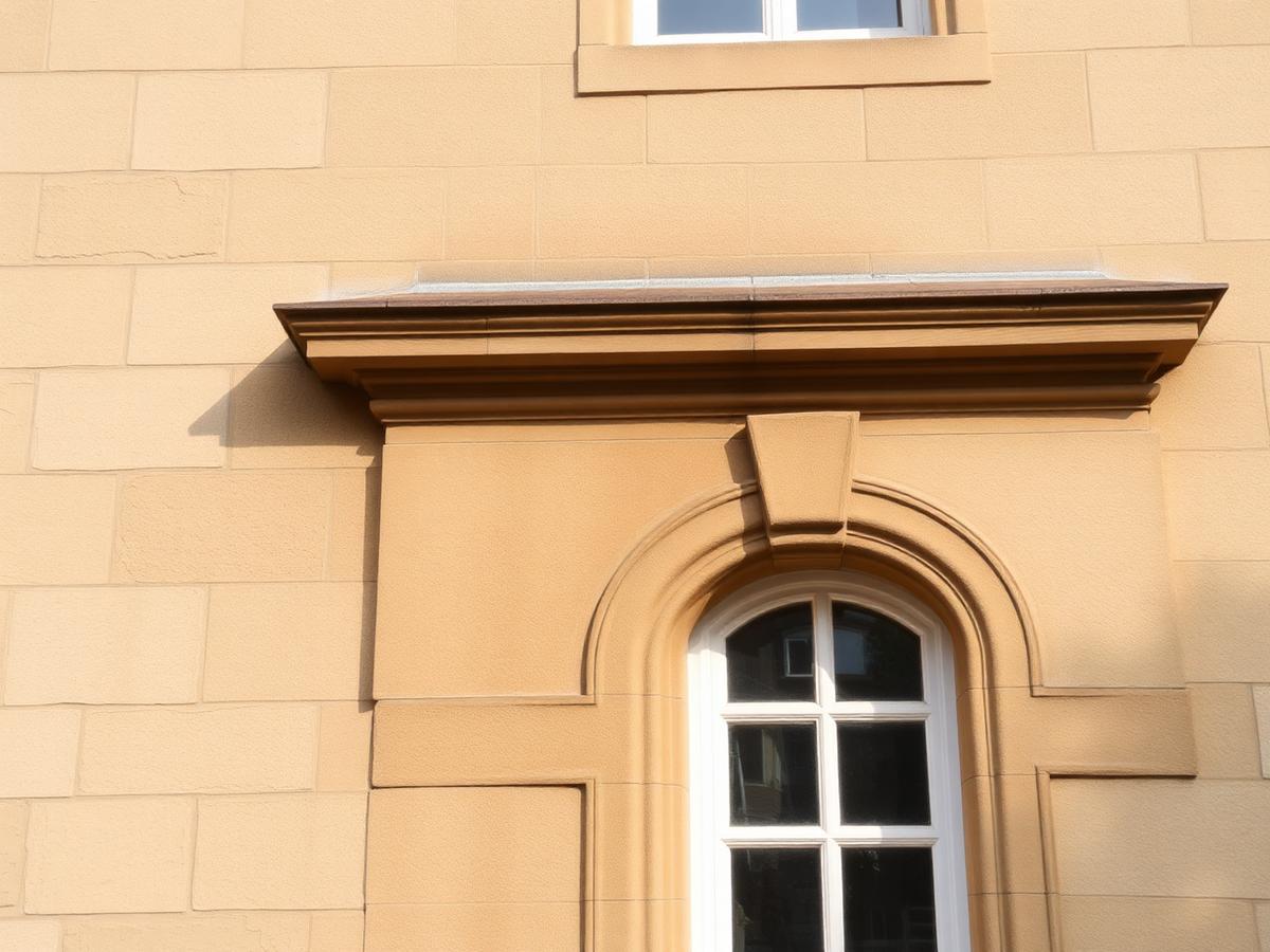 Façade calcaire nettoyée